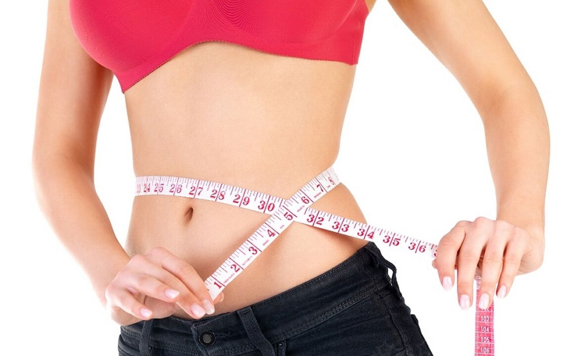 Waist measurement for weight loss of 10 kg per month